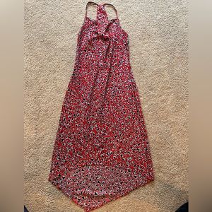 BCBG Generation cowl neck, T back high low dress, size XXS